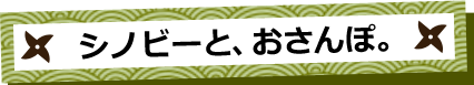 シノビーと、おさんぽ。